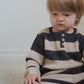 As We Grow, Grandpa Sweater, Navy Stripe, 100% Alpaca Wool