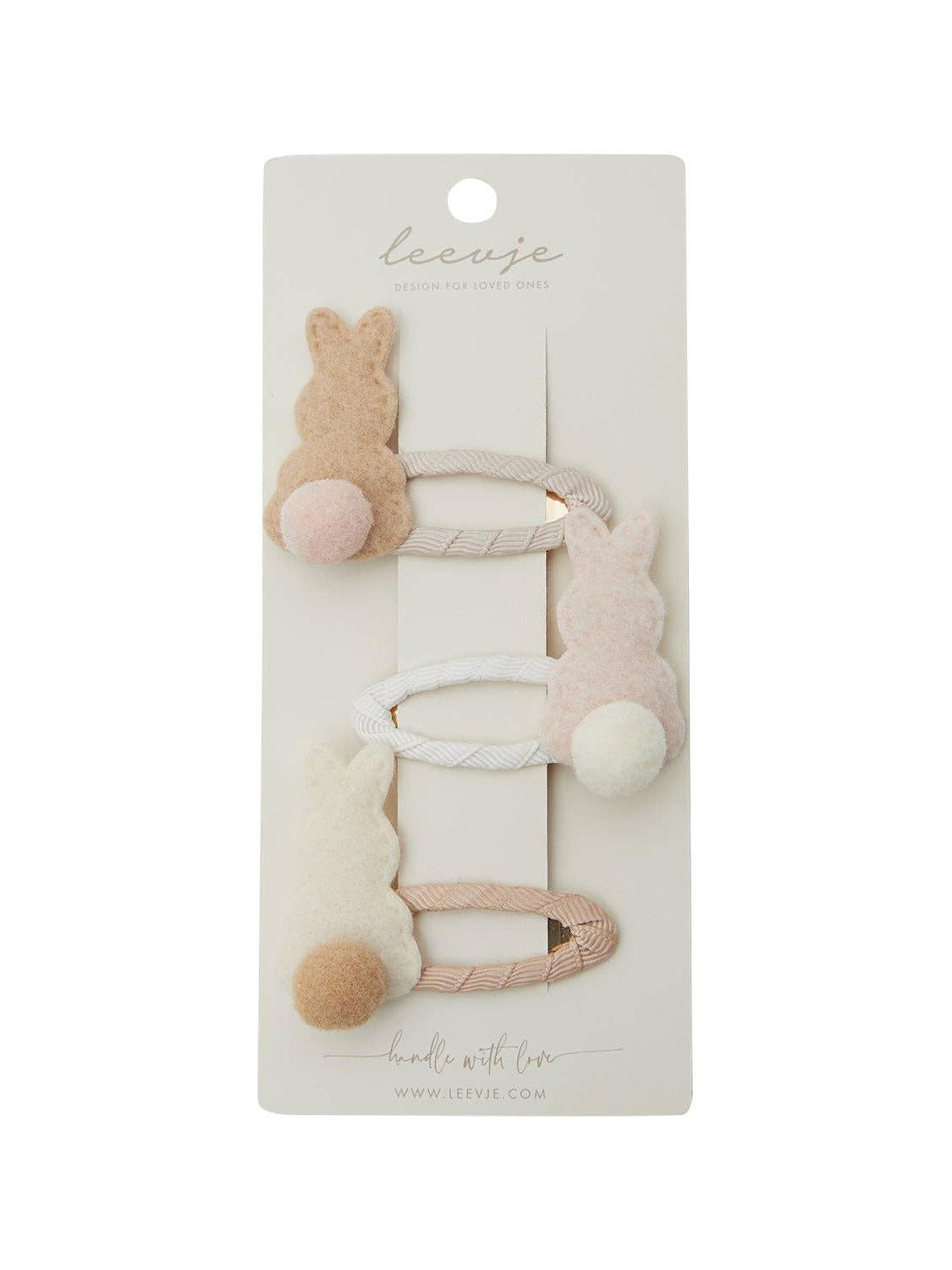 Hair Clips 'Bunny Clips neutral'