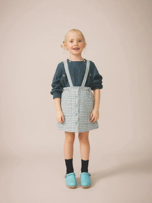 Harlyn Pinafore, Gingham, Oasis