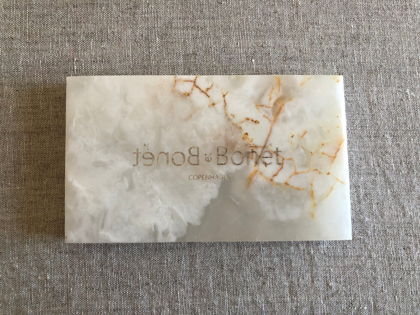 Bonet et Bonet, Onyx Soap Dish, White Onyx
