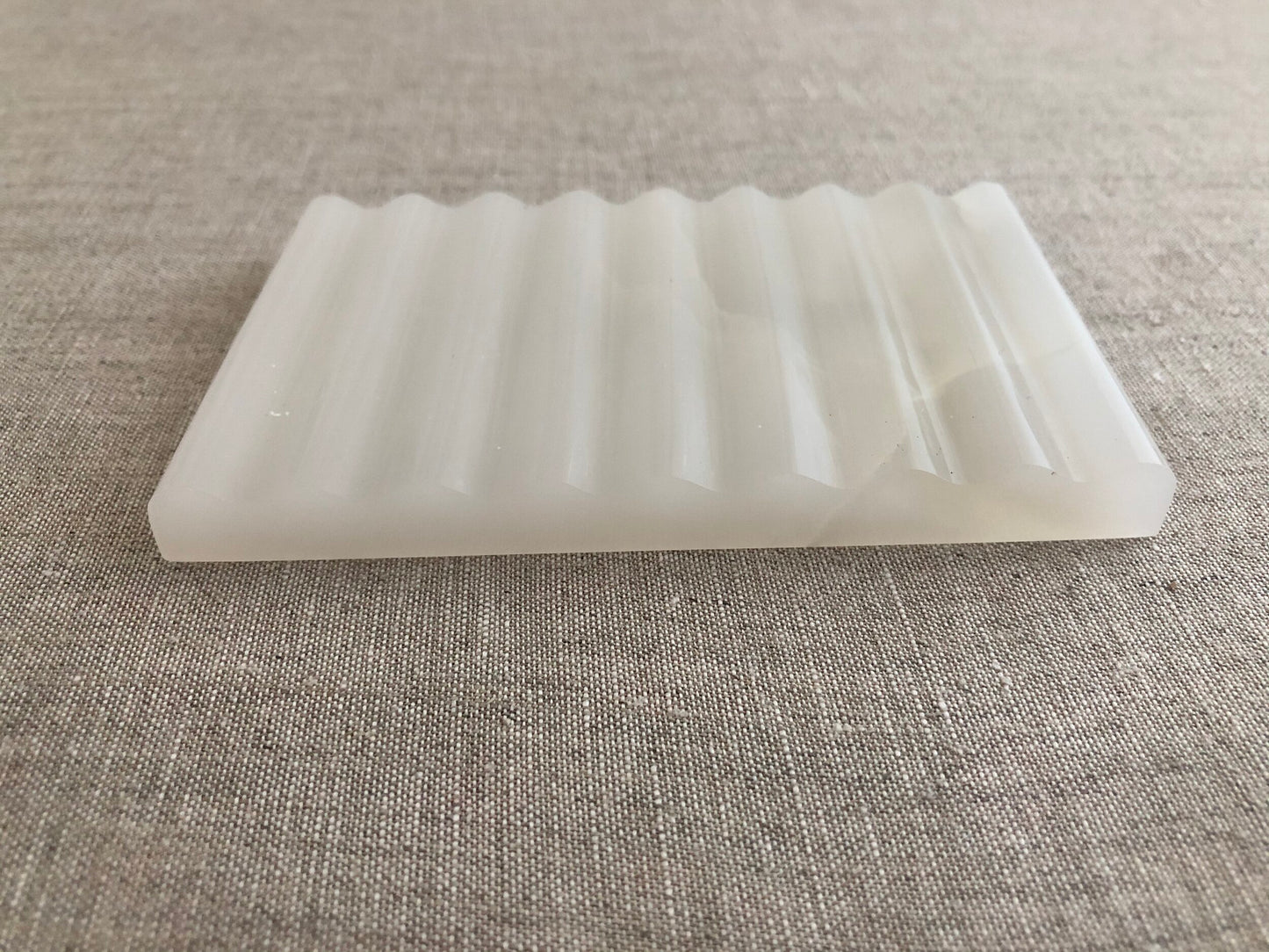 Bonet et Bonet, Onyx Soap Dish, White Onyx