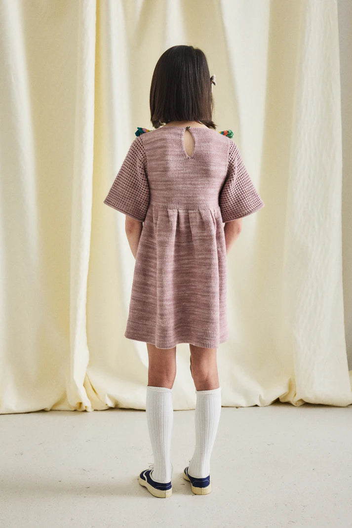 Misha & Puff, Crochet Joya Dress, Plum Petal