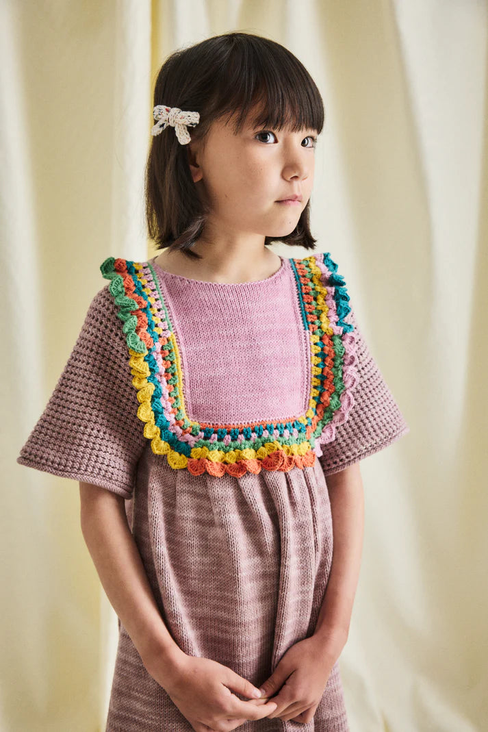 Misha & Puff, Crochet Joya Dress, Plum Petal