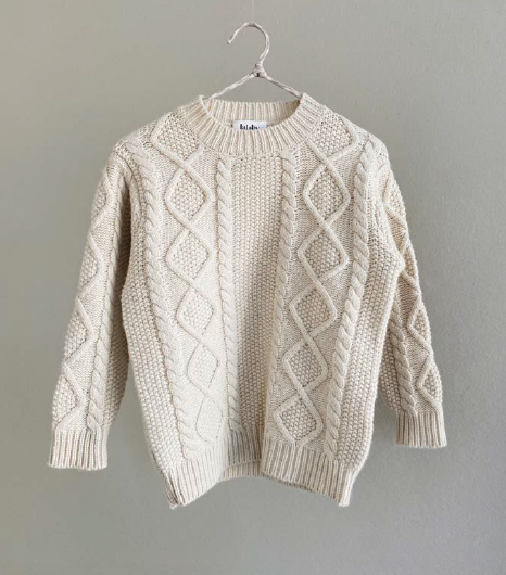 Sweater, Aran, Natural