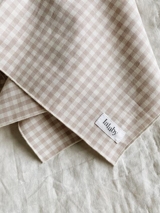 Lalaby, Eddie, Beige Gingham, Organic