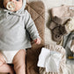Wet Wipe Cover, Beige Gingham, Organic