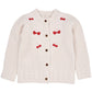 Lambswool Cardigan w. bow embroidery