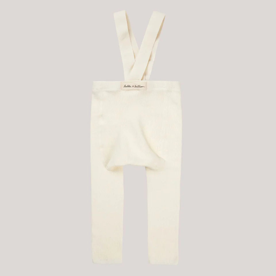 Leggings with braces, Ivory