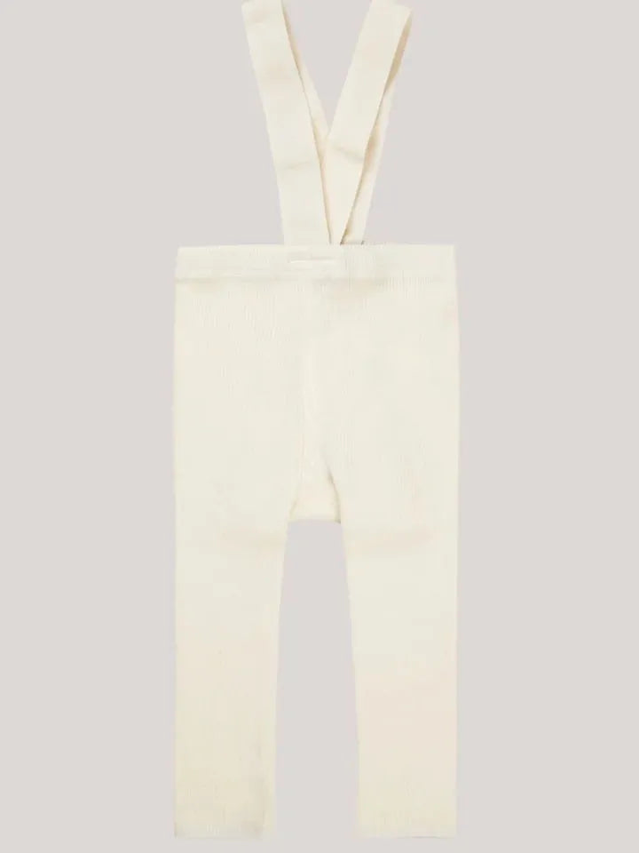 Leggings with braces, Ivory