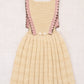 Louisa Pinafore Dress, Bisque