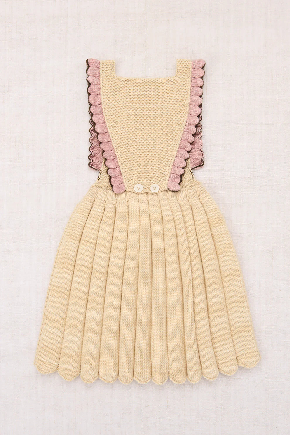 Louisa Pinafore Dress, Bisque