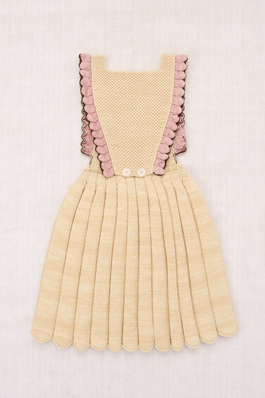 Louisa Pinafore Dress, Bisque
