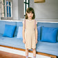 Louisa Pinafore Dress, Bisque