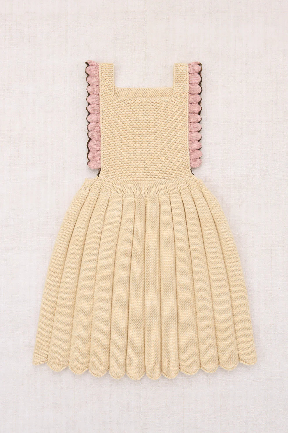 Louisa Pinafore Dress, Bisque
