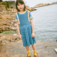 Louisa Pinafore Dress, Blueslate