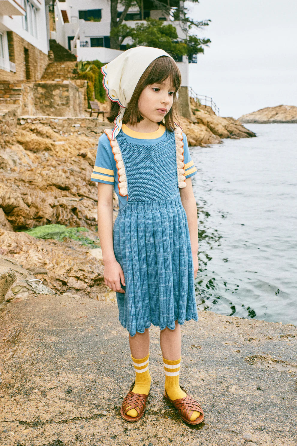 Louisa Pinafore Dress, Blueslate