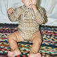 Baby Long Sleeve Scout Onesie, Kelp Bunny Meadow