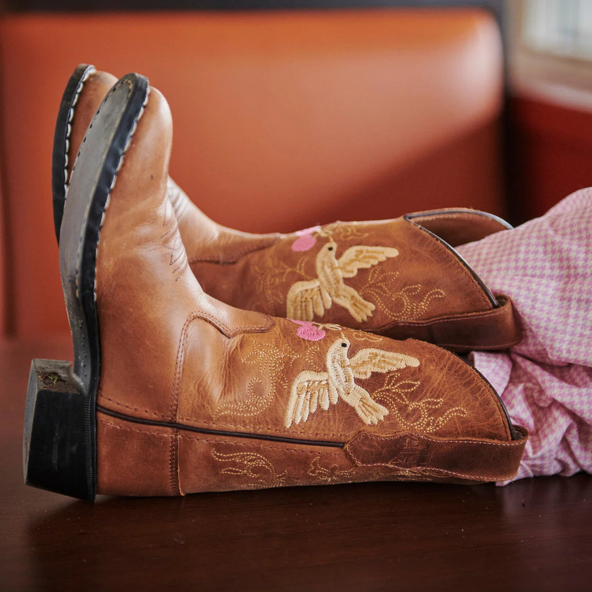 Kids Cognac Dove Limited Cowboy Boots - Bootstock & Copenhagen Colors