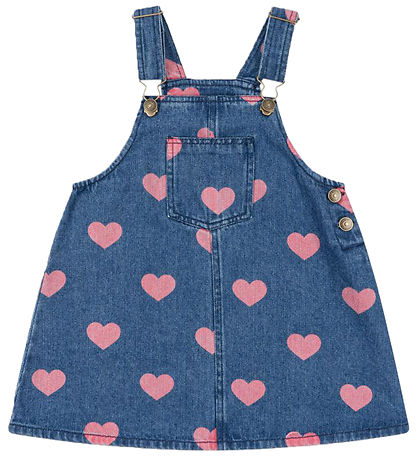 Konges Sløjd, Magot Overall Dress Gots, Bon Coeur Pink, 100% Organic Cotton