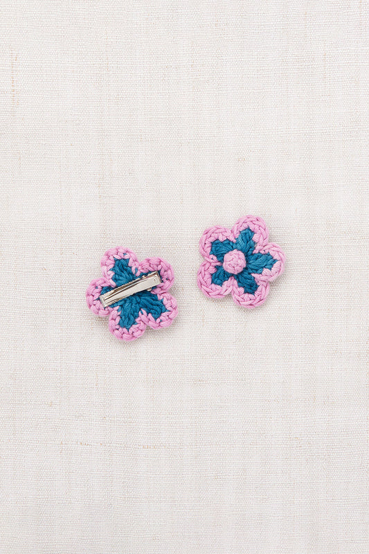 Medium Flower Clip Set, Prussian Blue