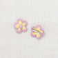 Medium Flower Clip Set, Vintage Yellow