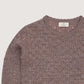 Merino Classic Pointelle Blouse, Natural Melange