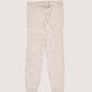 Merino Classic Rib Leggings, Pale Cream Melange