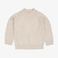 Merino Pull Over with Turtleneck, Pale Cream Melange