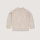 Merino Pull Over with Turtleneck, Pale Cream Melange