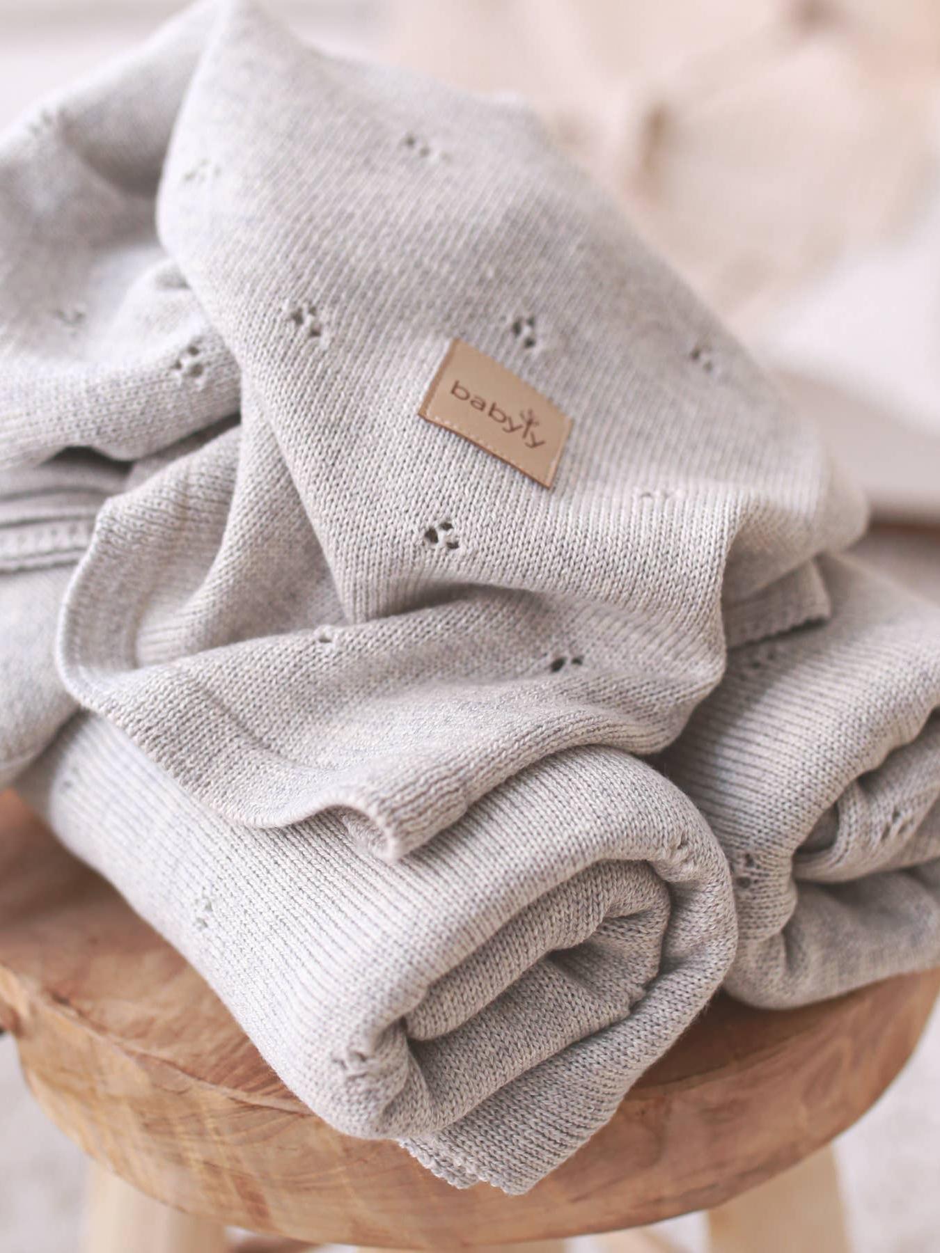 Merino Wool Knitted Blanket, All-Season, Oeko-Tex Certified