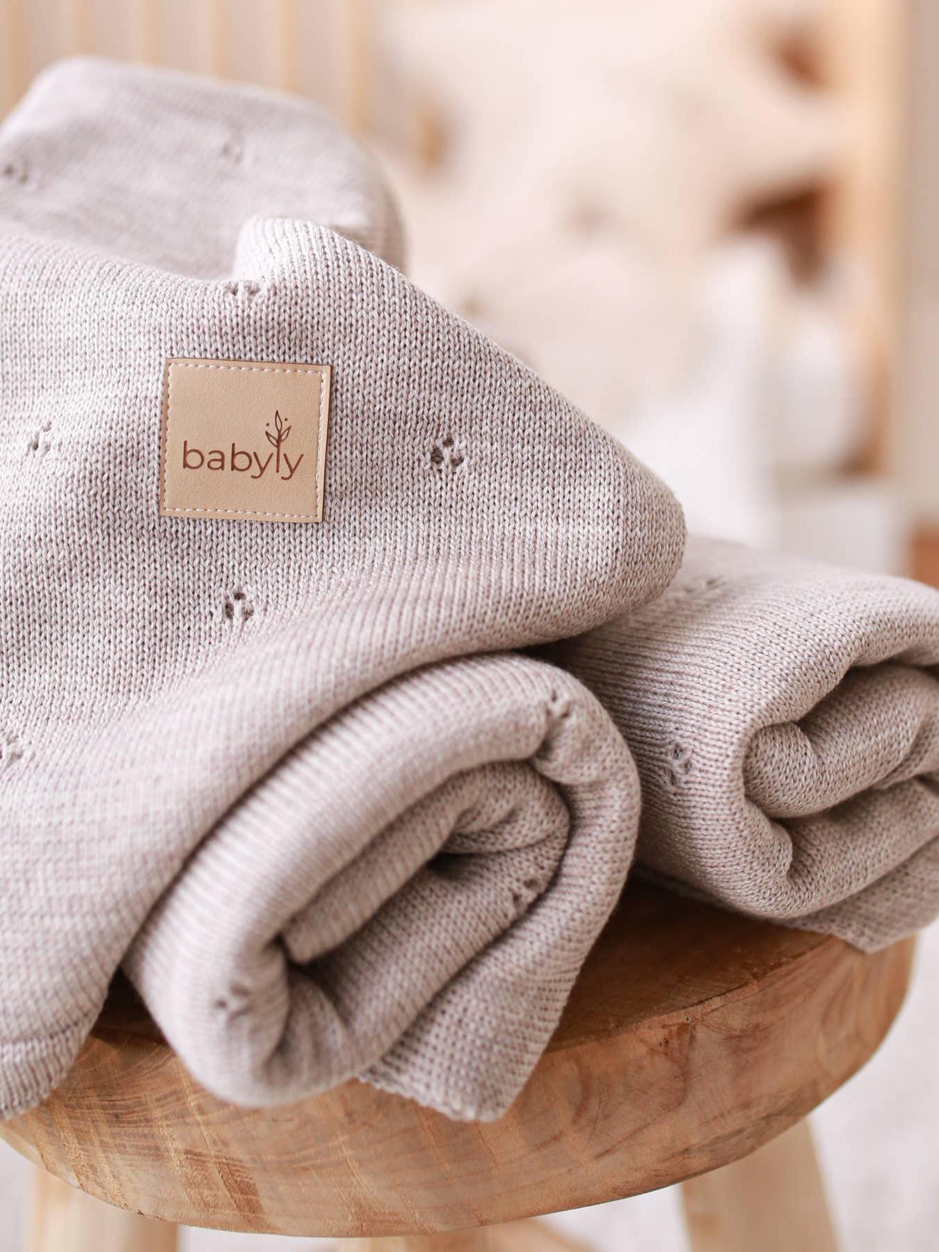 Merino Wool Knitted Blanket, All-Season, Oeko-Tex Certified