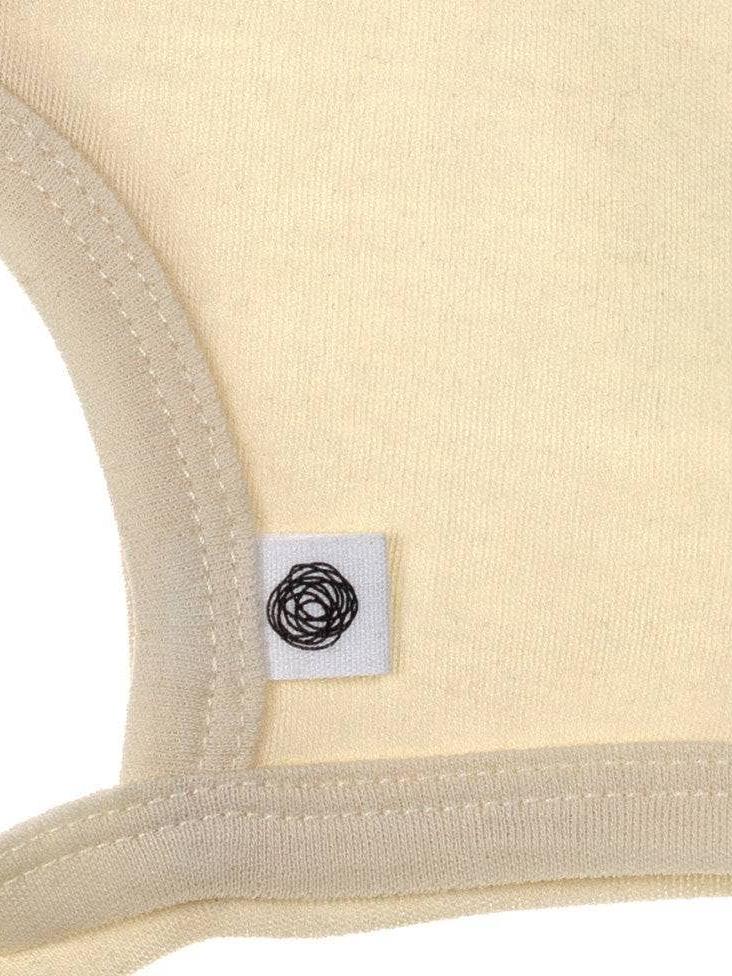 Merino Wool Tie Hat, Natural, Soft Newborn Bonnet