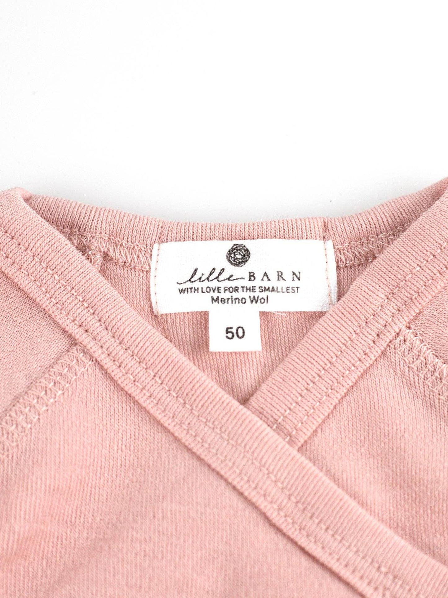 Merino Wool Wrap Bodysuit, , Misty Rose