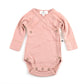 Merino Wool Wrap Bodysuit, , Misty Rose