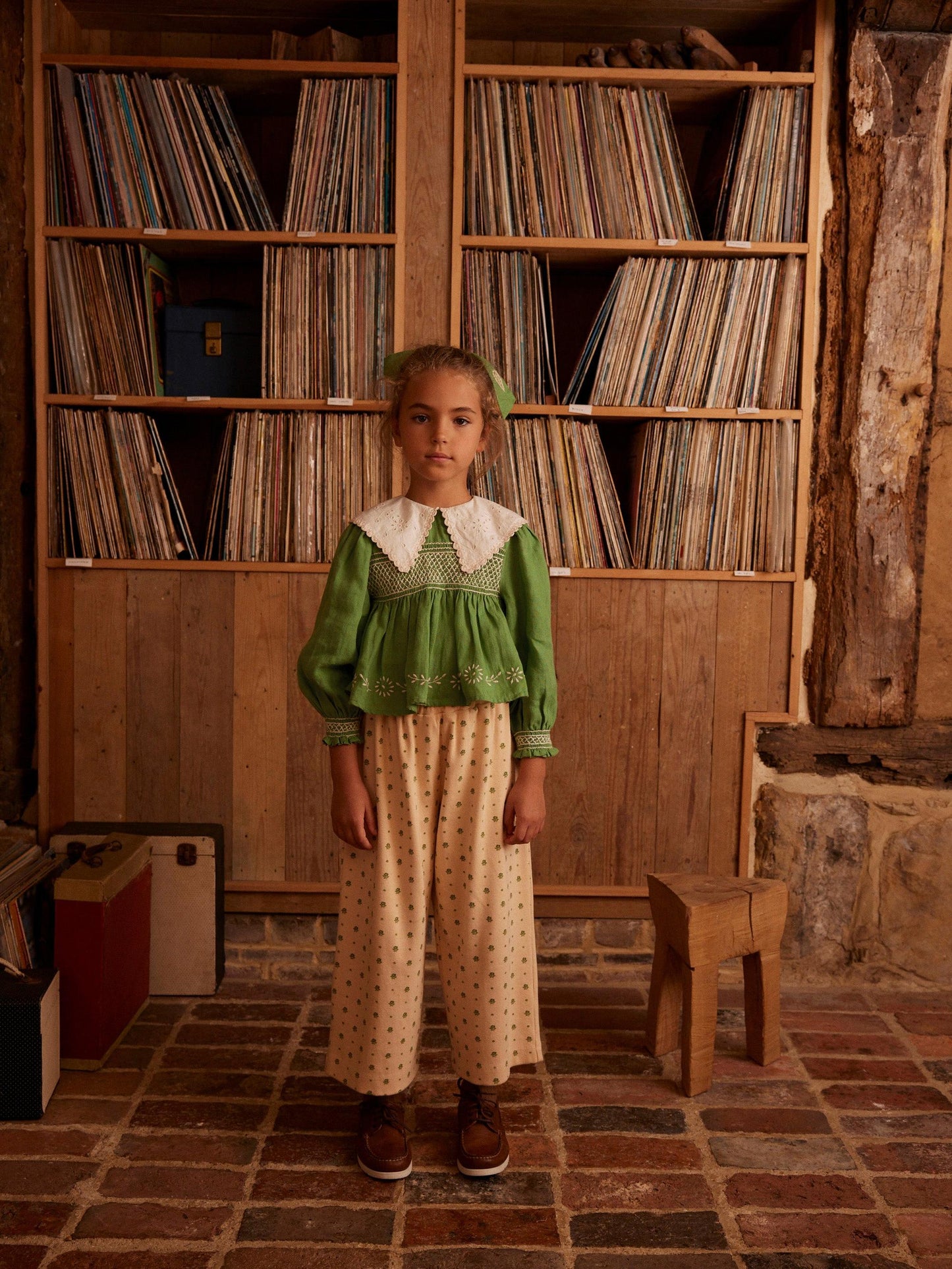 Mila Jersey Trousers, Meadow Calico