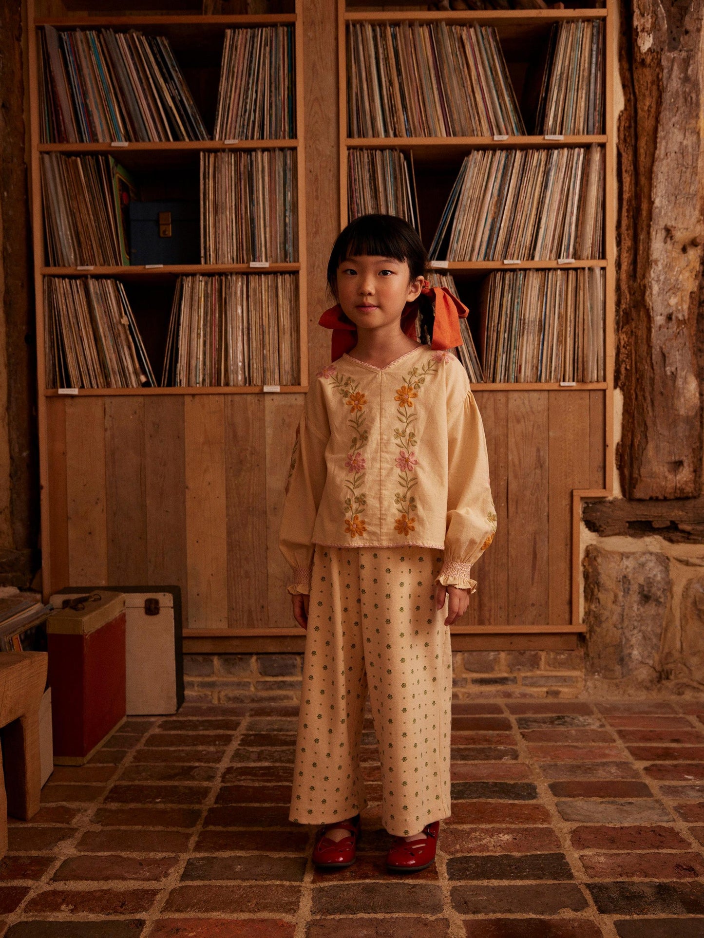 Mila Jersey Trousers, Meadow Calico