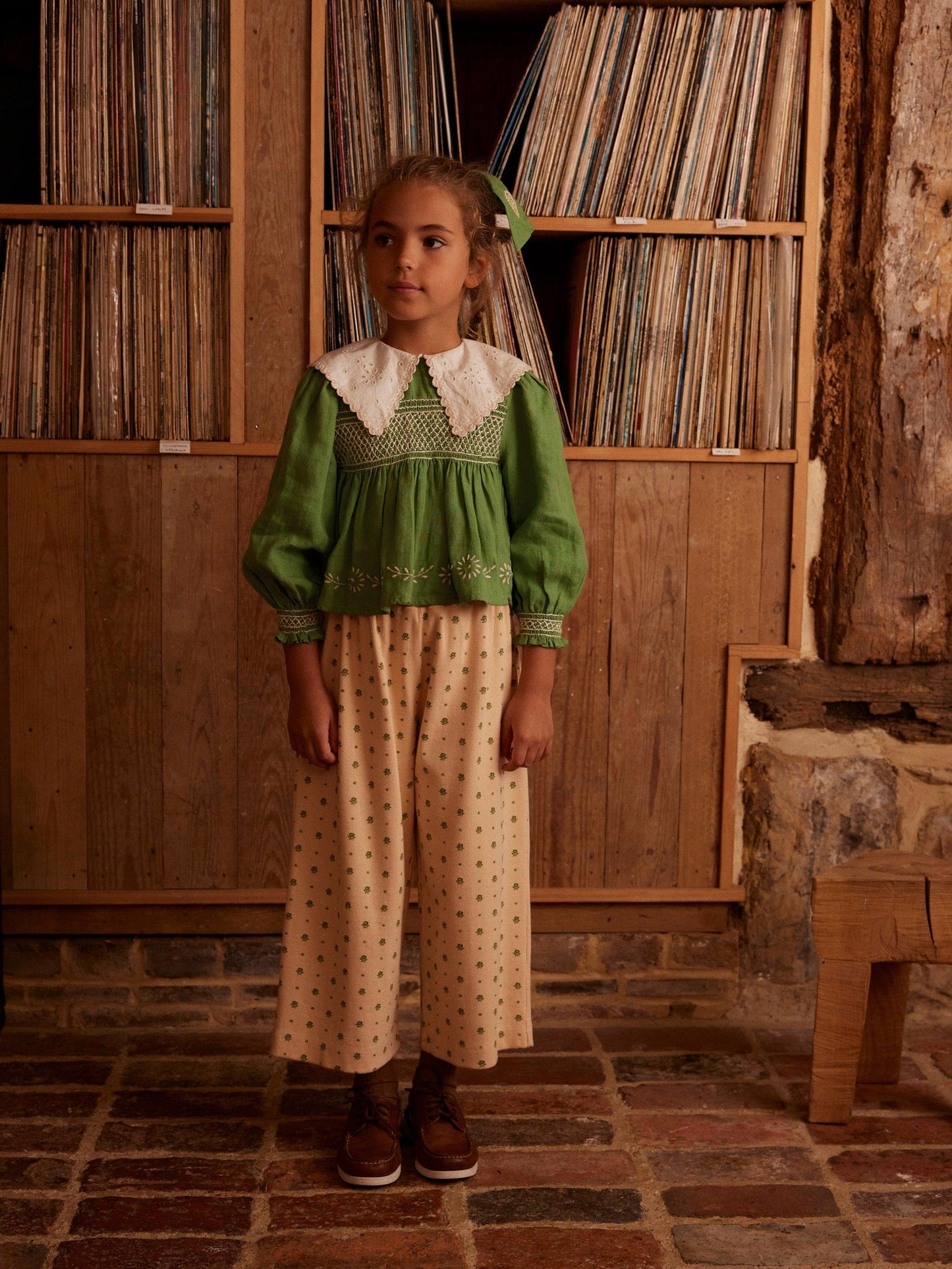 Mila Jersey Trousers, Meadow Calico