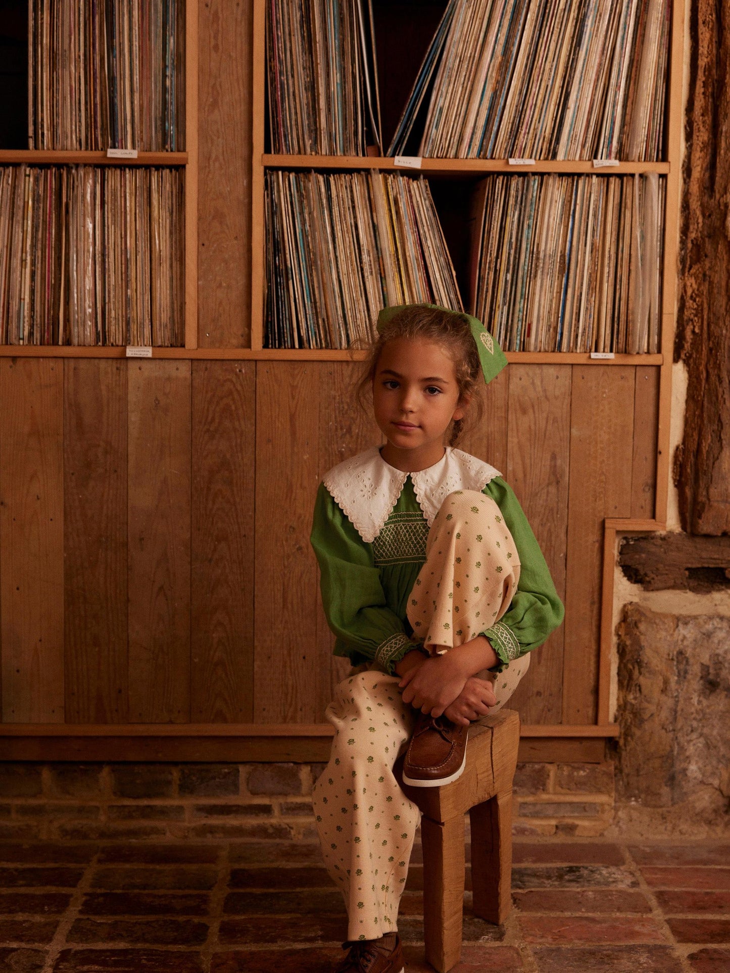 Mila Jersey Trousers, Meadow Calico