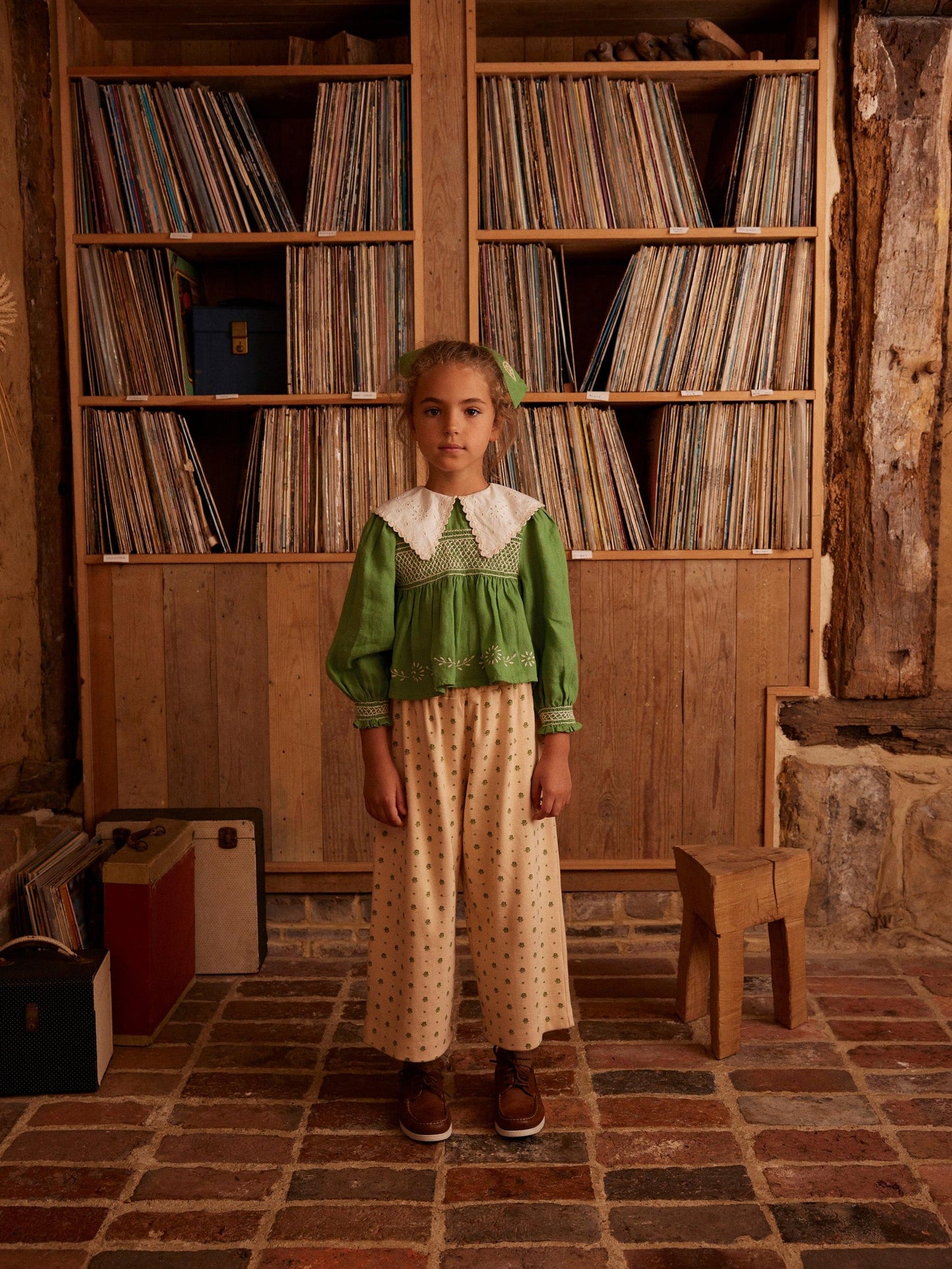 Mila Jersey Trousers, Meadow Calico