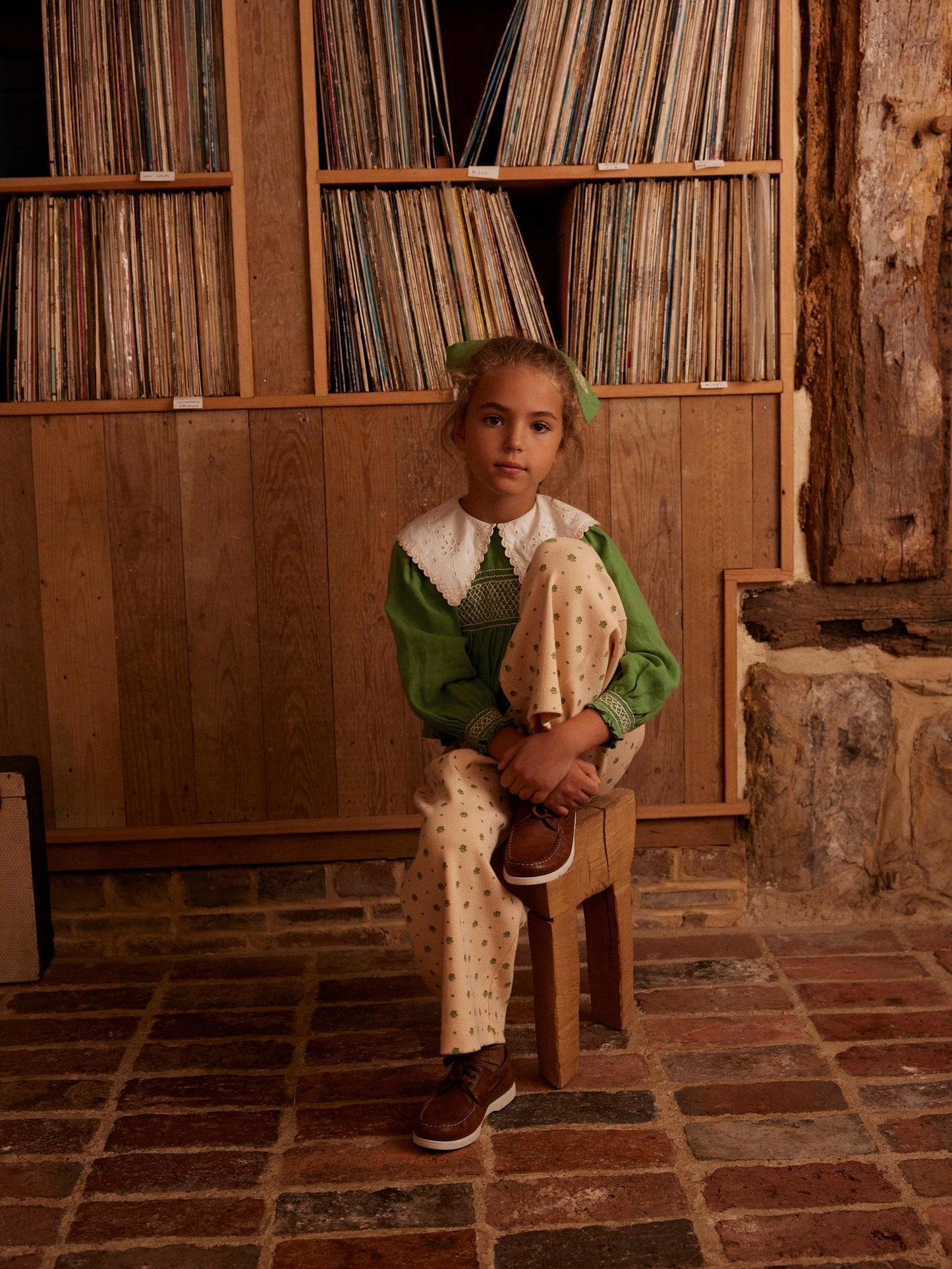 Mila Jersey Trousers, Meadow Calico