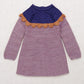 Misha & Puff, Girls Dress, Scallop Yoke Tunic Dress, Periwinkle, 100% Merino Wool