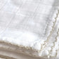 Muslin With Crochet Piping, Oatmeal