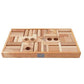 Natural blocks in tray - 54 pcs