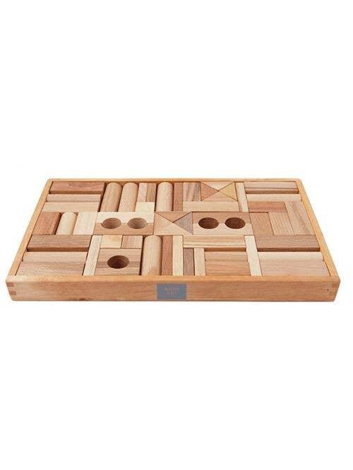 Natural blocks in tray - 54 pcs