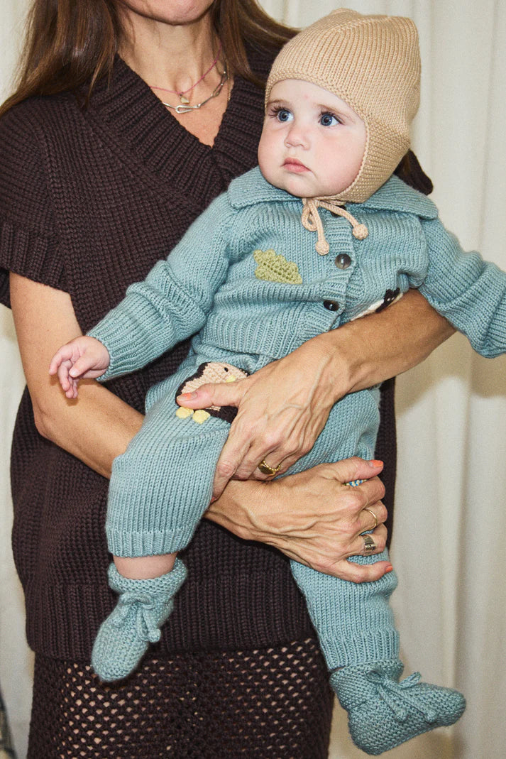 Baby Classic Booties, Overcast