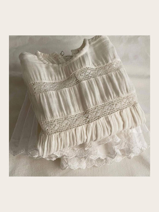 Olga Vintage Dress, White