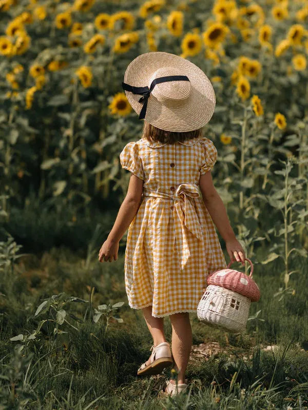 Olli Ella, Rattan Mushroom Basket, Musk