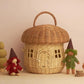 Olli Ella, Rattan Mushroom Basket, Straw