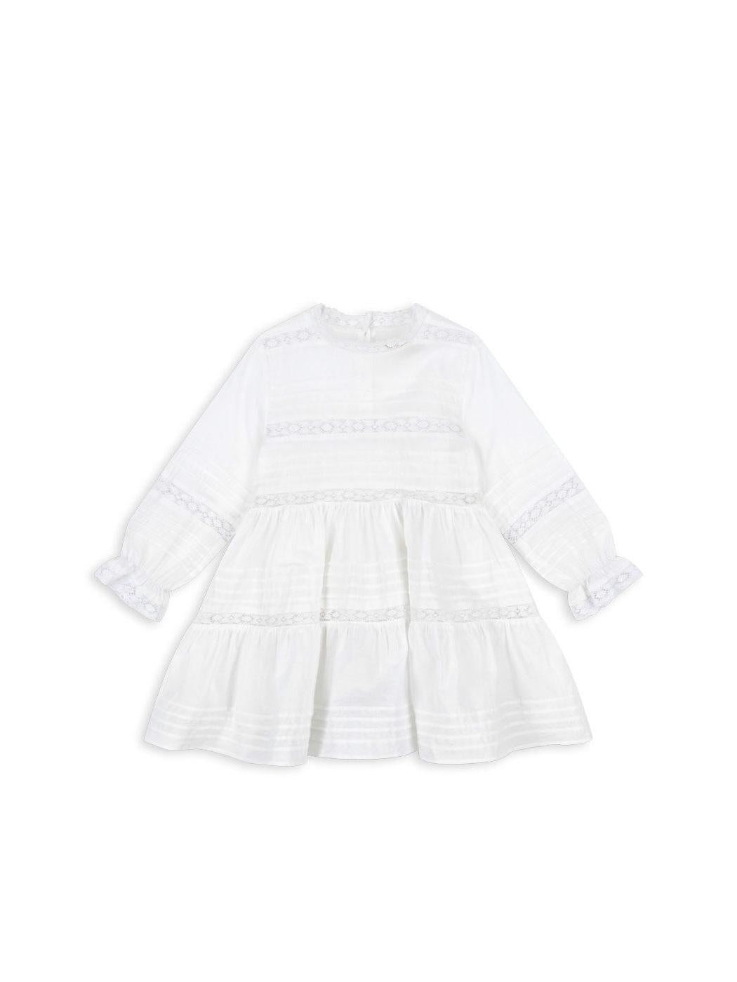 Orchid Dress, White, Organic