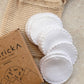 Organic Cotton Rounds, Natural White, Reusable